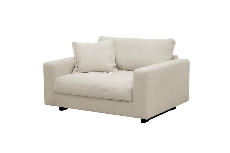 Valencia Ekstra Dyp Lenestol i Chenille - Beige - Møbler - Stoler & lenestoler - Lenestoler