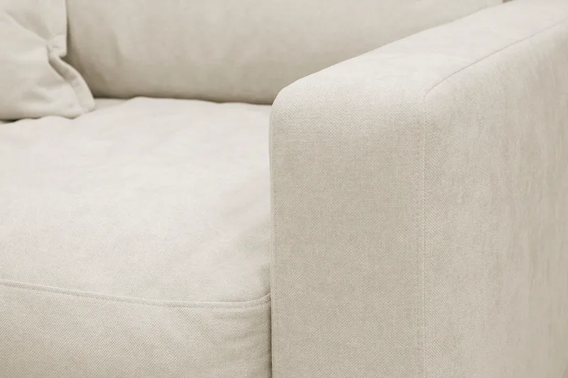 Valencia ekstra dyp lenestol i chenille - Beige - Møbler - Stoler & lenestoler - Lenestoler