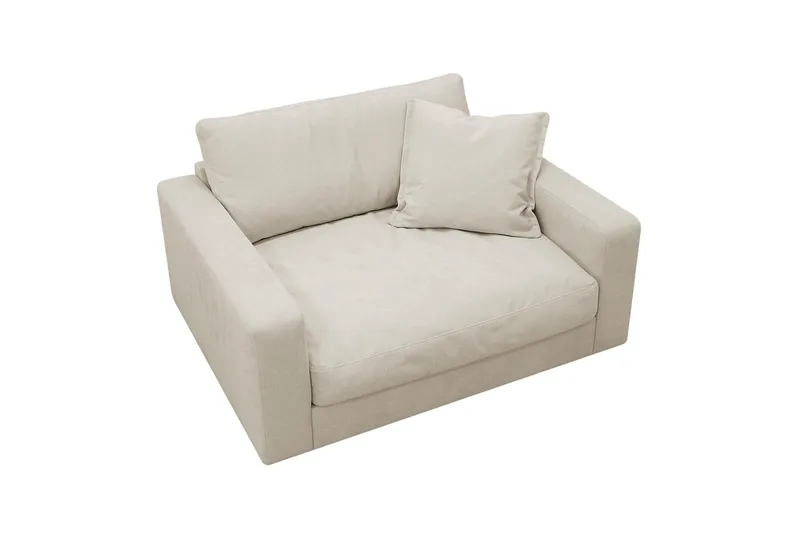 Valencia ekstra dyp lenestol i chenille - Beige - Møbler - Stoler & lenestoler - Lenestoler