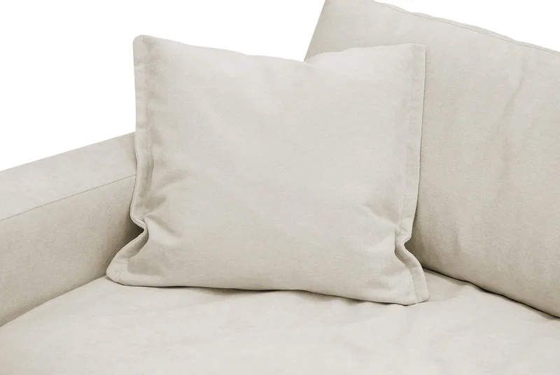 Valencia ekstra dyp lenestol i chenille - Beige - Møbler - Stoler & lenestoler - Lenestoler