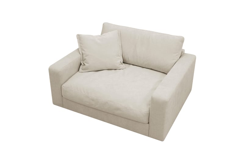 Valencia Ekstra Dyp Lenestol i Chenille - Beige - Møbler - Stoler & lenestoler - Lenestoler