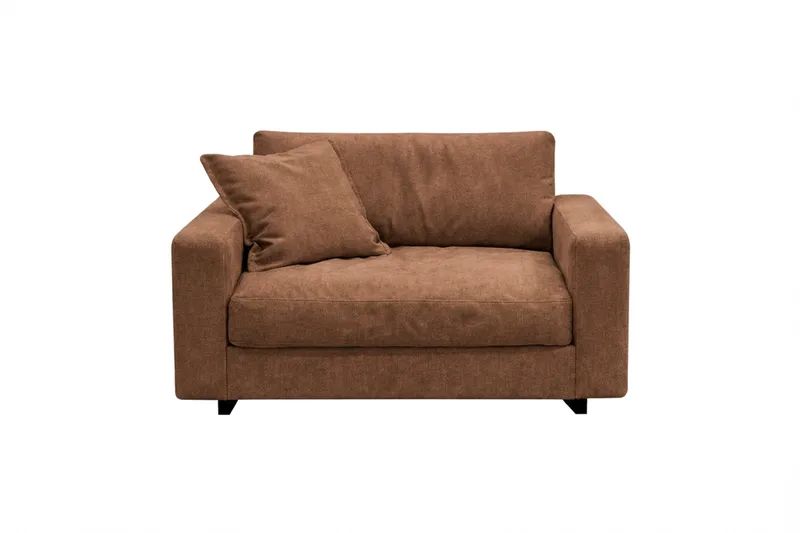 Valencia ekstra dyp lenestol i chenille - Rustrødbrun - Møbler - Stoler & lenestoler - Lenestoler