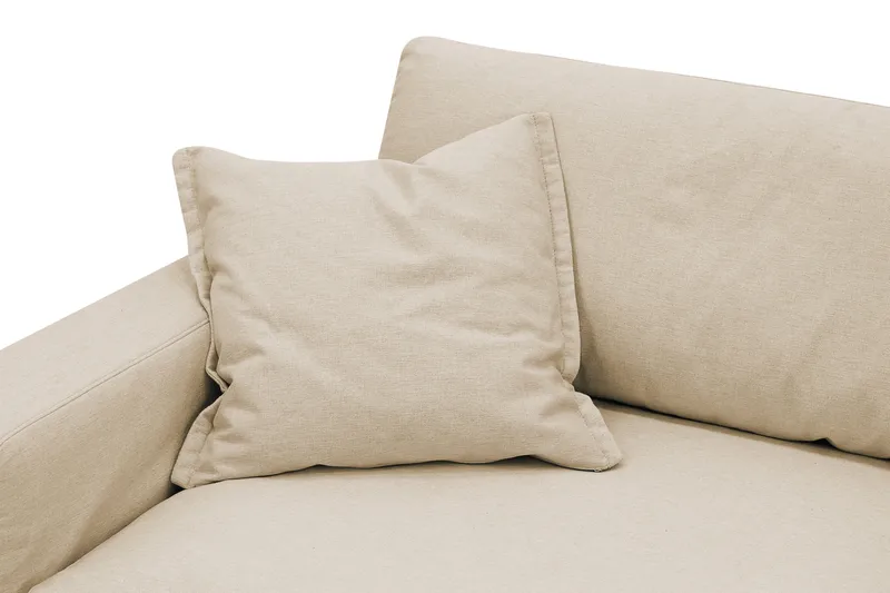 Valencia ekstra dyp lenestol med avtakbart og vaskbart trekk - Beige - Møbler - Stoler & lenestoler - Lenestoler