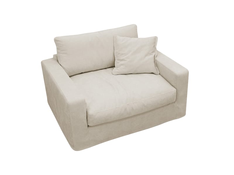 Valencia Ekstra dyp lenestol med avtakbart og vaskbart trekk - Beige - Møbler - Stoler & lenestoler - Lenestoler