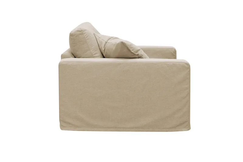 Valencia ekstra dyp lenestol med avtakbart og vaskbart trekk - Beige - Møbler - Stoler & lenestoler - Lenestoler