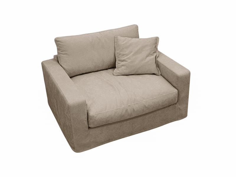 Valencia ekstra dyp lenestol med avtakbart og vaskbart trekk - Brun - Møbler - Stoler & lenestoler - Lenestoler