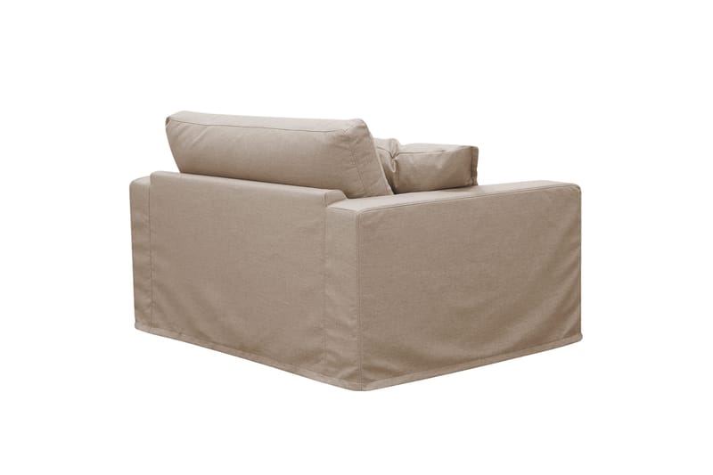 Valencia ekstra dyp lenestol med avtakbart og vaskbart trekk - Lysebrun - Møbler - Stoler & lenestoler - Lenestoler