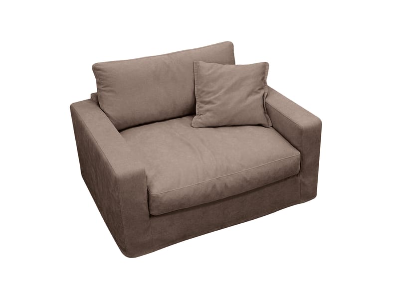 Valencia ekstra dyp lenestol med avtakbart og vaskbart trekk - Mørkebrun - Møbler - Stoler & lenestoler - Lenestoler