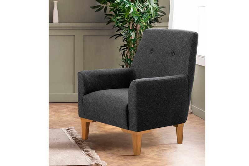 Valsot Lenestol - Antrasitt/Brun - Møbler - Stoler & lenestoler - Lenestoler