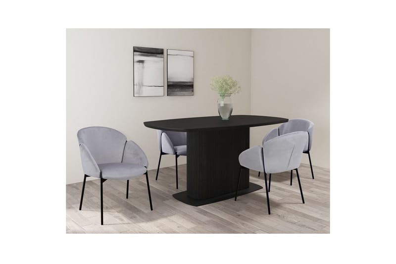 Westfox Karmstol - Grå - Møbler - Stoler & lenestoler - Spisestuestoler & kjøkkenstoler