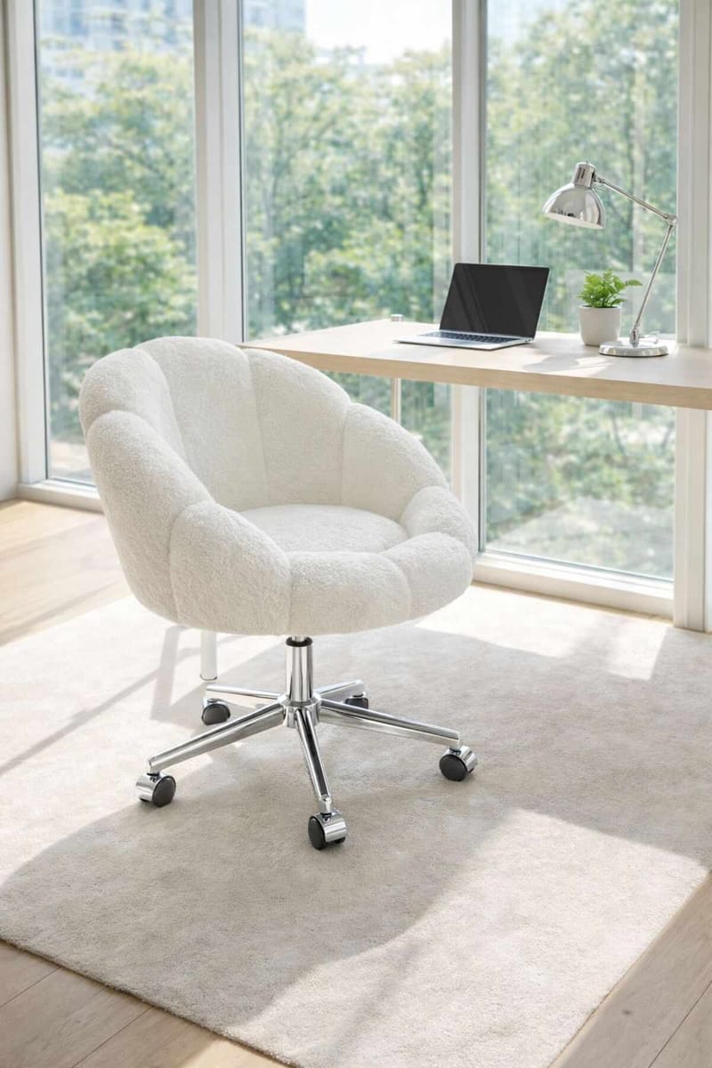 Wing Chair Atelier Del Sofa Hvit - Møbler - Stoler & lenestoler - Kontorstol & skrivebordsstol