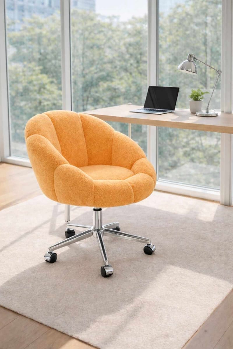 Wing Chair Atelier Del Sofa Oransje - Møbler - Stoler & lenestoler - Kontorstol & skrivebordsstol
