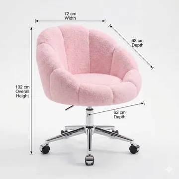 Wing Chair Atelier Del Sofa Rosa - Møbler - Stoler & lenestoler - Kontorstol & skrivebordsstol