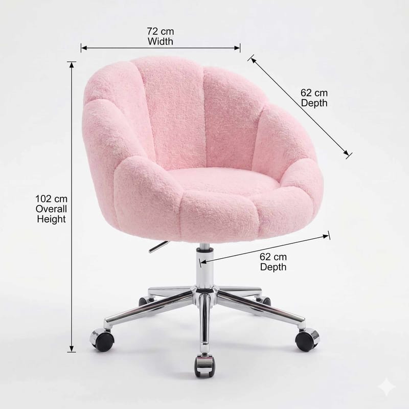 Wing Chair Atelier Del Sofa Rosa - Møbler - Stoler & lenestoler - Kontorstol & skrivebordsstol