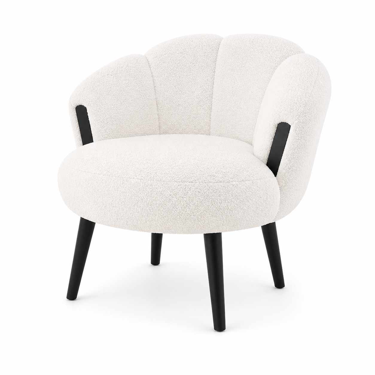 Wing Chair Atelier Del Sofa Star (72 x 102 x 65 cm) Hvit svart -