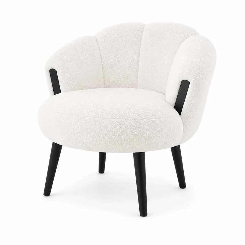 Wing Chair Atelier Del Sofa Star (72 x 102 x 65 cm) Hvit svart, undefined