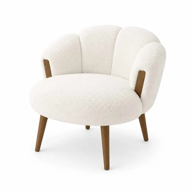 Wing Chair Atelier Del Sofa Star (72 x 102 x 65 cm) Hvit, undefined