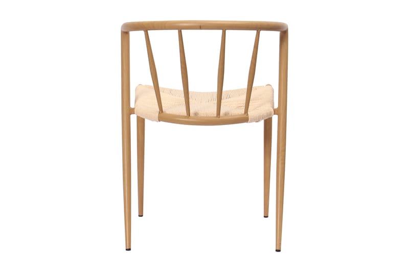 Winston Spisestol - Beige / Metallben eik - Møbler - Stoler & lenestoler - Spisestuestoler & kjøkkenstoler