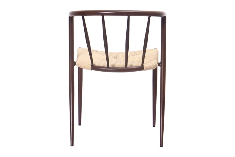 Winston Spisestol - Beige / Metallben Røkt eik - Møbler - Stoler & lenestoler - Spisestuestoler & kjøkkenstoler