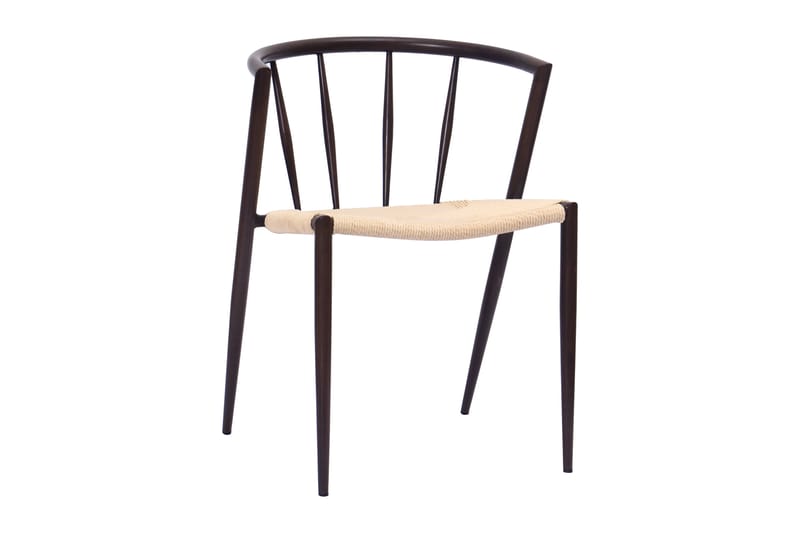 Winston Spisestol - Beige / Metallben Røkt eik - Møbler - Stoler & lenestoler - Spisestuestoler & kjøkkenstoler