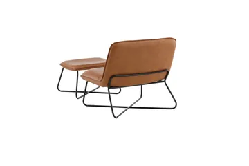 X-lounge Lenestol - Brun - Møbler - Stoler & lenestoler - Lenestoler - Lenestol skinn