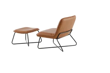 X-lounge Lenestol - Brun - Møbler - Stoler & lenestoler - Lenestoler - Lenestol skinn
