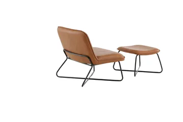 X-lounge Lenestol - Brun - Møbler - Stoler & lenestoler - Lenestoler - Lenestol skinn