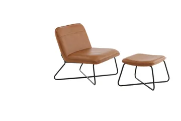 X-lounge Lenestol - Brun - Møbler - Stoler & lenestoler - Lenestoler - Lenestol skinn