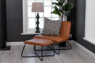 X-lounge Lenestol - Brun - Møbler - Stoler & lenestoler - Lenestoler - Lenestol skinn