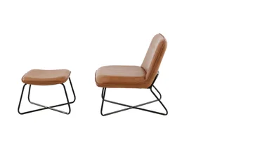 X-lounge Lenestol - Brun - Møbler - Stoler & lenestoler - Lenestoler - Lenestol skinn
