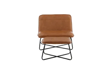 X-lounge Lenestol - Brun - Møbler - Stoler & lenestoler - Lenestoler - Lenestol skinn