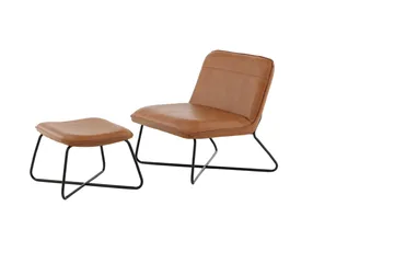 X-lounge Lenestol - Brun - Møbler - Stoler & lenestoler - Lenestoler - Lenestol skinn