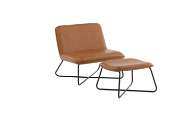 X-lounge Lenestol - Brun - Møbler - Stoler & lenestoler - Lenestoler - Lenestol skinn
