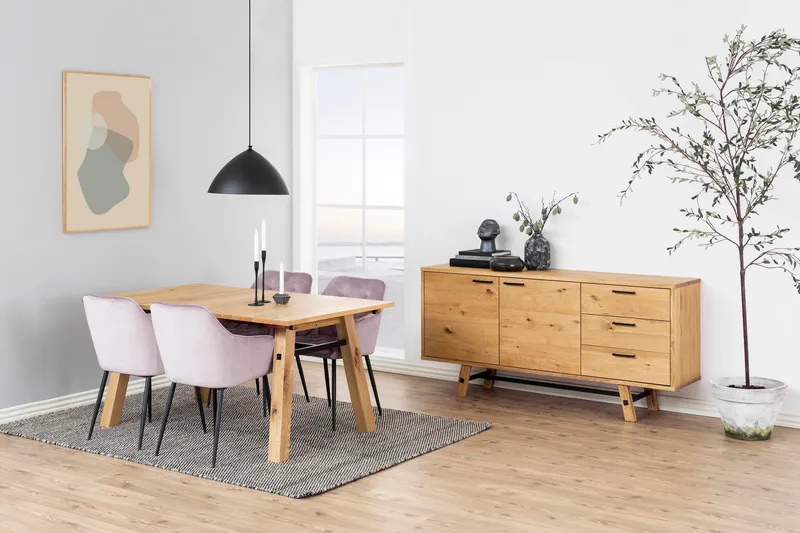 Zabinka Lenestol - Rosa - Møbler - Stoler & lenestoler - Spisestuestoler & kjøkkenstoler