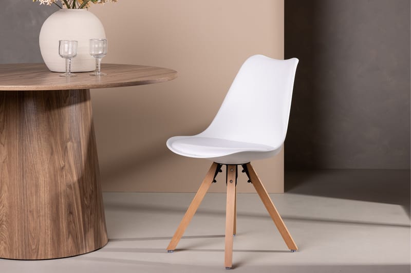 Zeno spisestol 2-pakning Venture Home White - Møbler - Stoler & lenestoler - Spisestuestoler & kjøkkenstoler