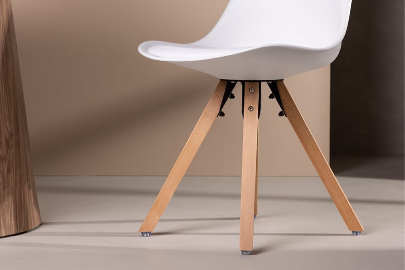 Zeno spisestol 2-pakning Venture Home White - Møbler - Stoler & lenestoler - Spisestuestoler & kjøkkenstoler