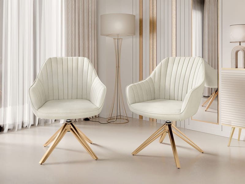 Zerlin Kontorstol - Beige - Møbler - Stoler & lenestoler - Kontorstol & skrivebordsstol