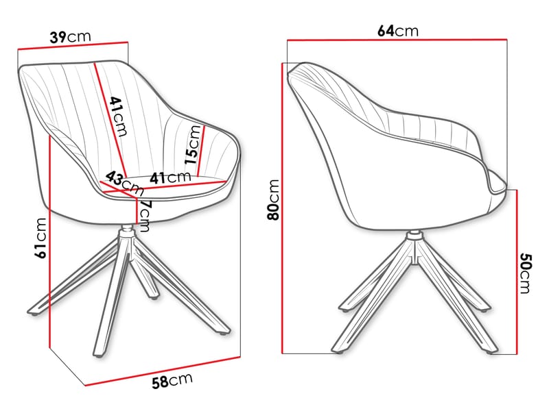 Zerlin Kontorstol - Grå - Møbler - Stoler & lenestoler - Kontorstol & skrivebordsstol