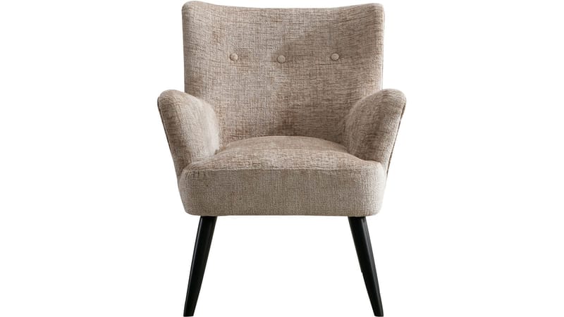 Zevani lenestol i bouclé - Biscuit Cream - Møbler - Stoler & lenestoler - Lenestoler