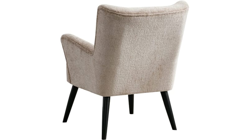 Zevani lenestol i bouclé - Biscuit Cream - Møbler - Stoler & lenestoler - Lenestoler