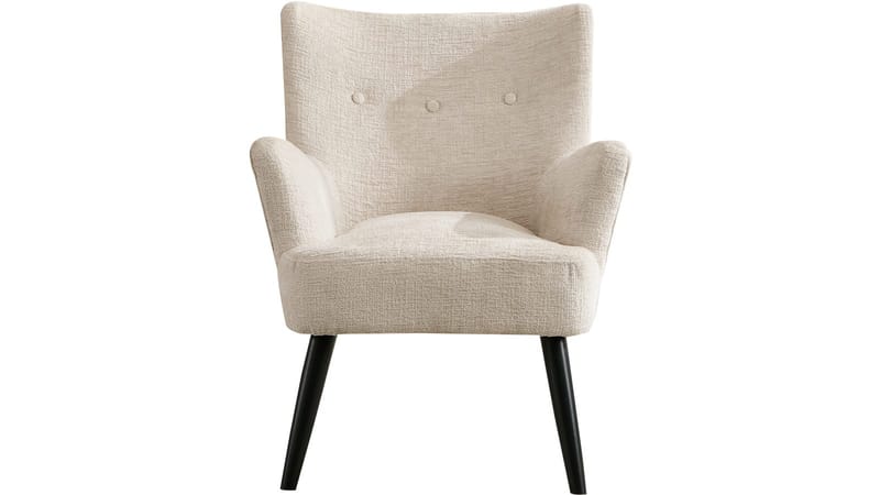 Zevani lenestol i bouclé - Krem - Møbler - Stoler & lenestoler - Lenestoler