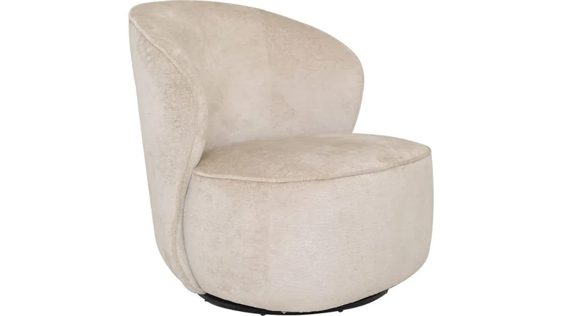 Zorevi lenestol med svingfunksjon i stoff, Beige