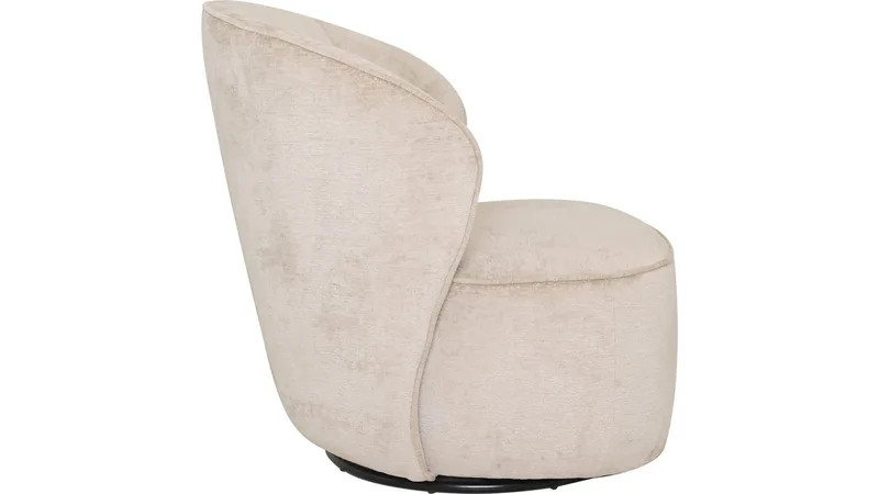 Zorevi lenestol med svingfunksjon i stoff - Beige - Møbler - Stoler & lenestoler - Lenestoler