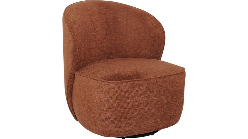 Zorevi lenestol med svingfunksjon i stoff, Rustrød