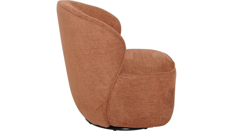 Zorevi lenestol med svingfunksjon i stoff - Rustrød - Møbler - Stoler & lenestoler - Lenestoler