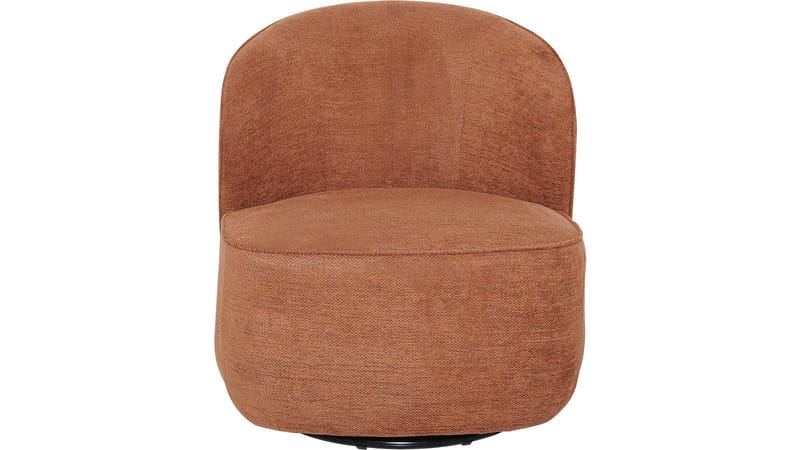 Zorevi lenestol med svingfunksjon i stoff - Rustrød - Møbler - Stoler & lenestoler - Lenestoler