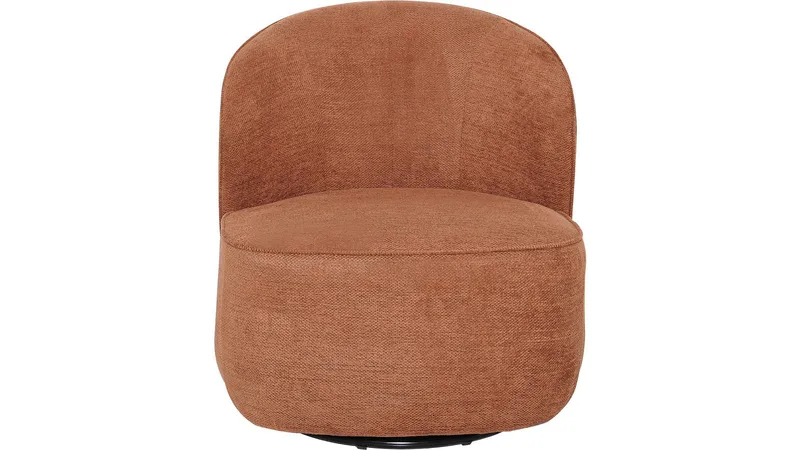 Zorevi lenestol med svingfunksjon i stoff - Rustrød - Møbler - Stoler & lenestoler - Lenestoler