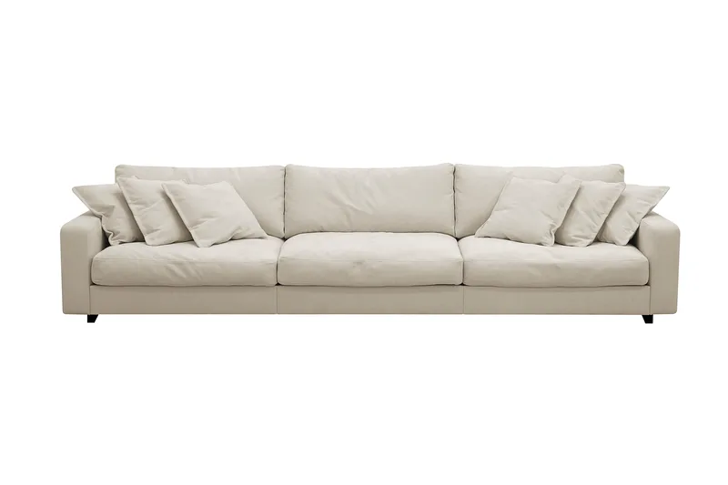 Valencia Ekstra dyp 5-seters sofa i chenille, Beige