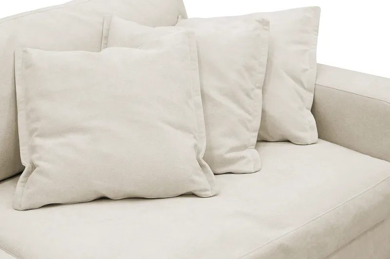 Valencia ekstra dyp 5-seters sofa i chenille - Beige - Møbler - Sofaer