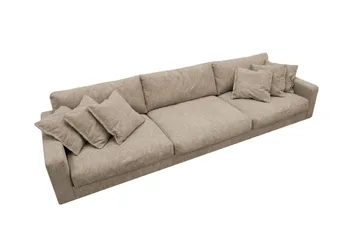 Valencia ekstra dyp 5-seters sofa i chenille - Brun - Møbler - Sofaer